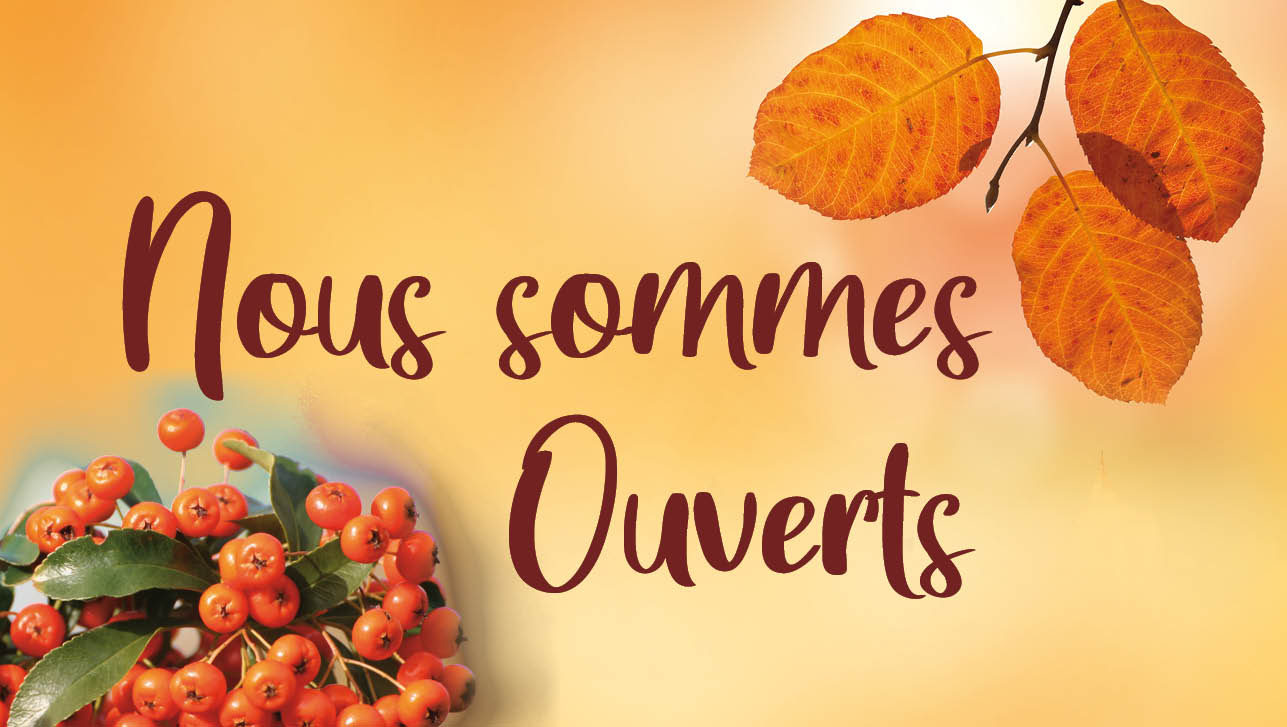 Nous sommes ouverts - AUTOMNE (PEPI)